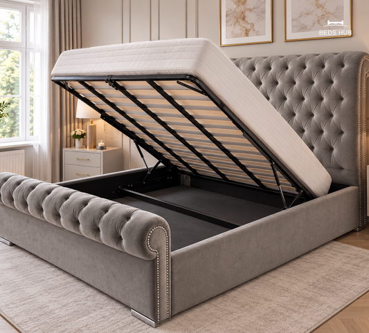 The Sleigh Ottoman Bed