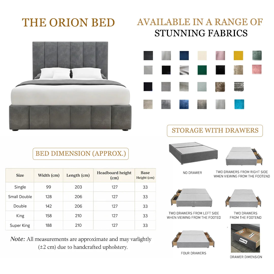 The Orion Storage Bed With Optional Drawers