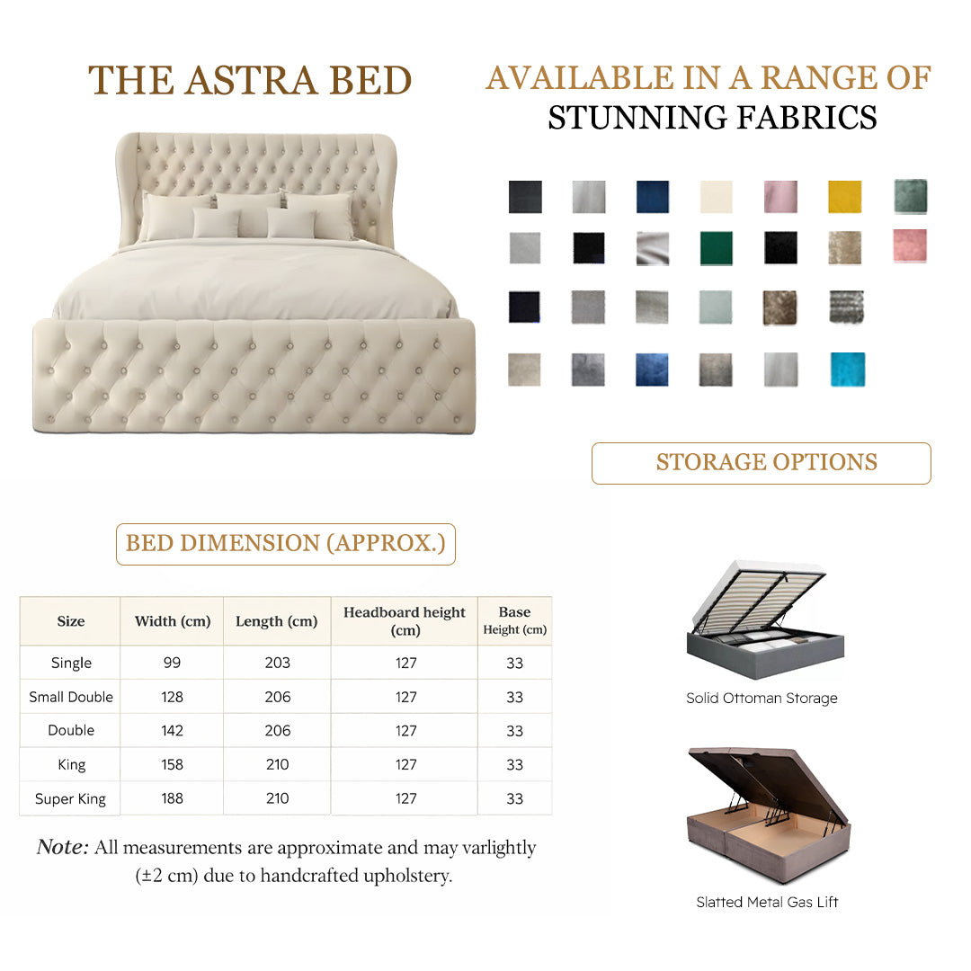 The Astra Ottoman Storage Bed