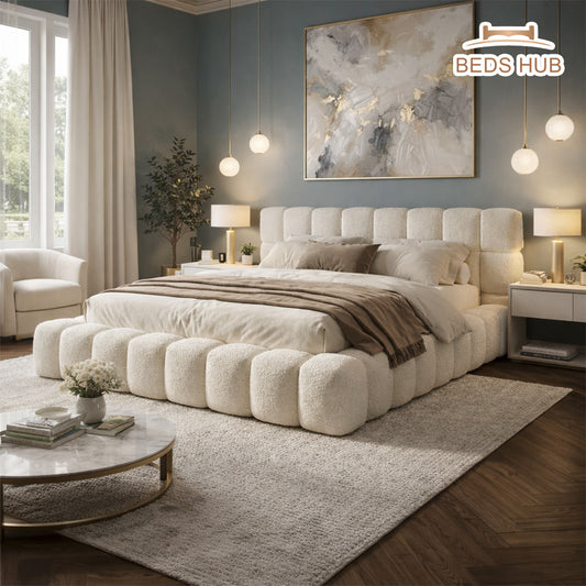 The Marshmallow Boucle Bed