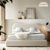 The Ripple Curved Boucle Bed