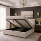 The Astron Wingback Ottoman Storage Bed
