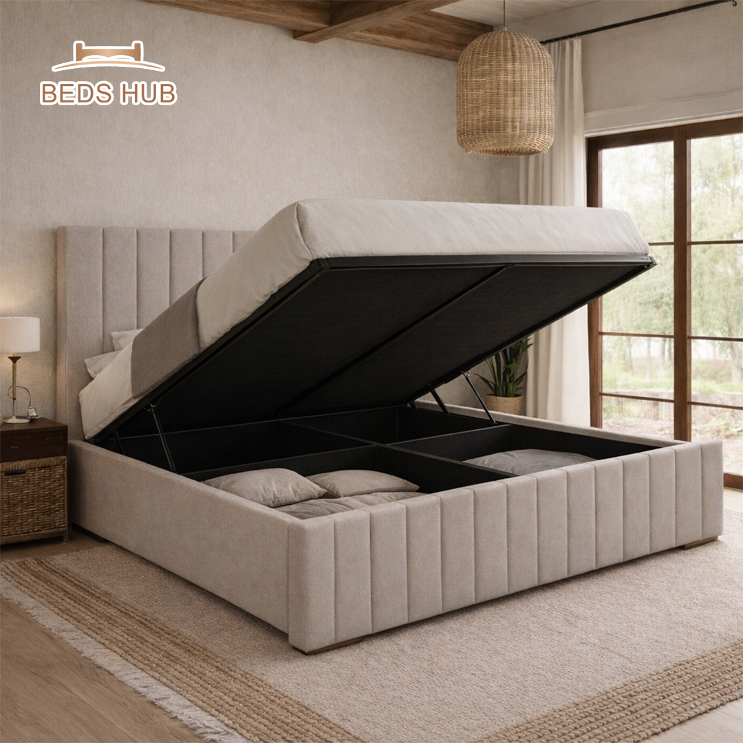 The Elara Ottoman Storage Bed