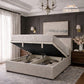 The Astron Wingback Ottoman Storage Bed