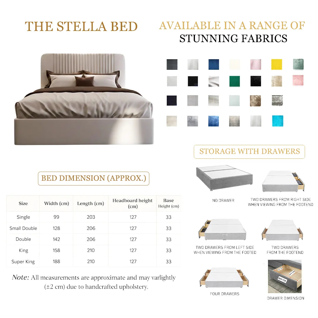 The Stella Storage Bed With Optional Drawers