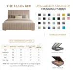 The Elara Ottoman Storage Bed