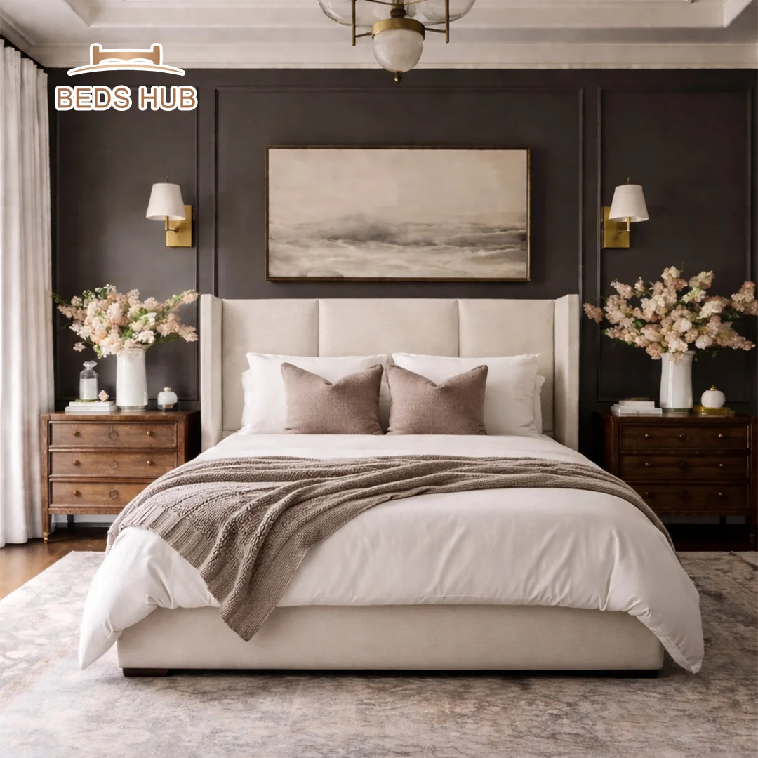 The Astron Wingback Bed The Astron Wingback Bed