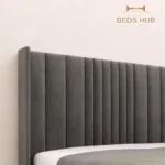 The Lyra Wingback Ottoman Storage Bed