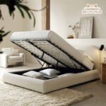 The Ripple Curved Boucle Bed