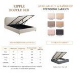 The Ripple Curved Boucle Bed