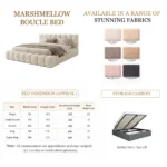The Marshmallow Boucle Bed