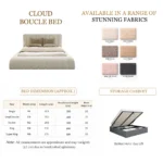 The Cloud Boucle Bed